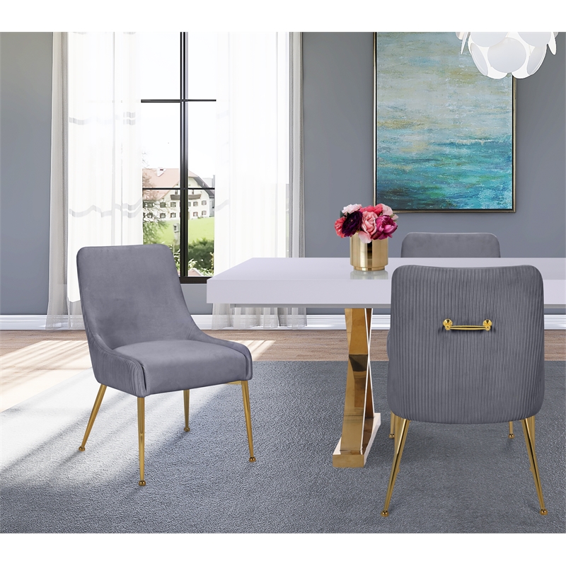gray velvet dining chairs with gold legs