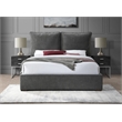 Meridian Furniture Misha Pepper Black Fabric King Bed
