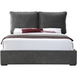 Meridian Furniture Misha Pepper Black Fabric King Bed