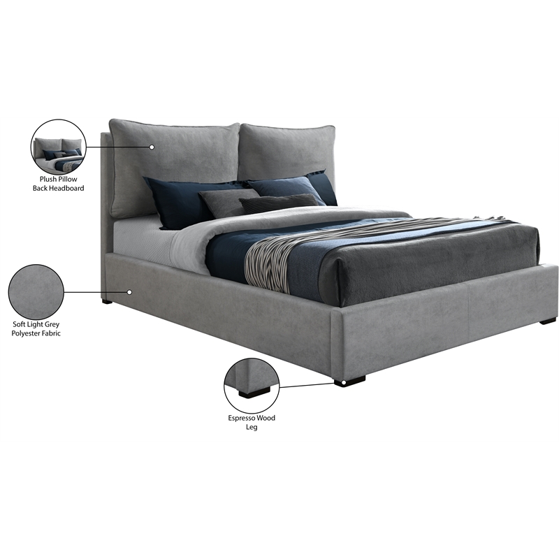 Meridian Furniture Misha Polyester Fabric Full Bed