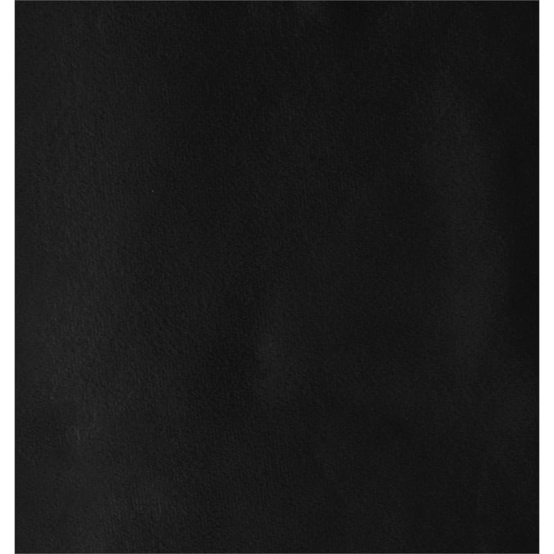 Meridian Furniture Pablo Black Velvet King Bed with Chrome Metal Legs