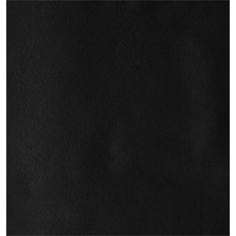 Meridian Furniture Pablo Black Velvet Queen Bed with Chrome Metal Legs