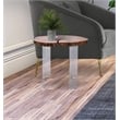 Meridian Furniture Woodland Live Edge Acacia Wood Top End Table