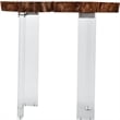 Meridian Furniture Woodland Live Edge Acacia Wood Top End Table