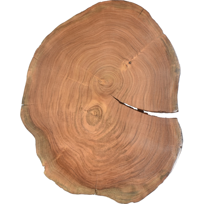 Meridian Furniture Woodland Live Edge Acacia Wood Top End Table