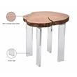 Meridian Furniture Woodland Live Edge Acacia Wood Top End Table