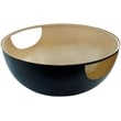 Meridian Furniture Doma Round Matte Black Metal Coffee Table with Glass Top