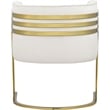 Meridian Furniture Rays Cream Velvet Upholstered Accent Chair