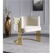 Meridian Furniture Rays Cream Velvet Upholstered Accent Chair