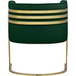 Meridian Furniture Rays Green Velvet Upholstered Accent Chair