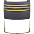 Meridian Furniture Rays Gray Velvet Upholstered Accent Chair