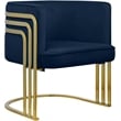 Meridian Furniture Rays Navy Velvet Upholstered Accent Chair
