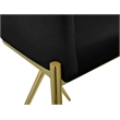 Meridian Furniture Xavier Black Velvet Counter Stool with Gold Metal Legs