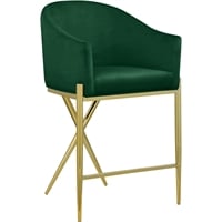 Meridian Furniture Xavier Green Velvet Dining Chair