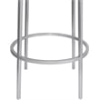 Meridian Furniture Tyson Brushed Silver Iron Counter Stool