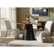 Meridian Furniture Raven Brushed Gold Top Dining Table with Matte Black Base