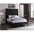 Meridian Furniture Fritz Black Velvet King Bed