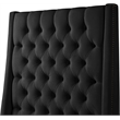 Meridian Furniture Fritz Black Velvet King Bed