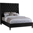 Meridian Furniture Fritz Black Velvet King Bed