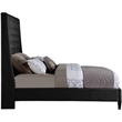 Meridian Furniture Fritz Black Velvet Queen Bed