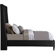 Meridian Furniture Fritz Black Velvet Twin Bed