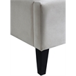 Meridian Furniture Fritz Cream Velvet Full Bed