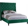 Meridian Furniture Fritz Green Velvet King Bed