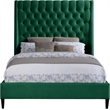 Meridian Furniture Fritz Green Velvet Queen Bed