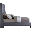 Meridian Furniture Fritz Gray Velvet King Bed
