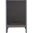 Meridian Furniture Fritz Gray Velvet Twin Bed