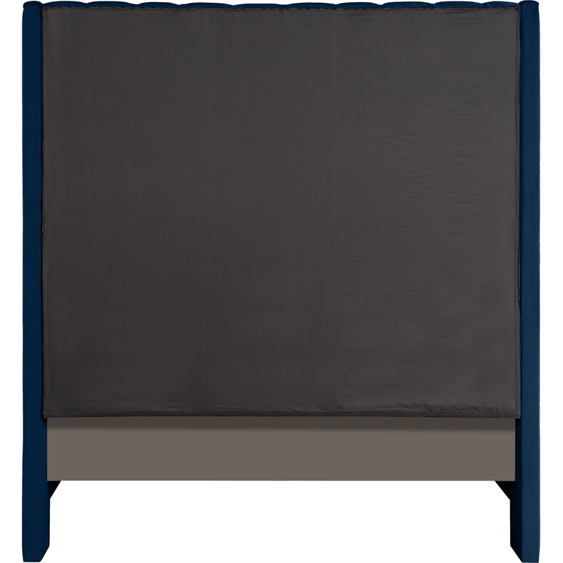 Meridian Furniture Fritz Navy Velvet King Bed