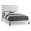 Meridian Furniture Harlie Cream Velvet Full Bed