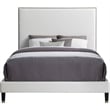 Meridian Furniture Harlie Cream Velvet Full Bed