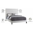 Meridian Furniture Harlie Cream Velvet Full Bed
