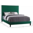 Meridian Furniture Harlie Green Velvet Full Bed
