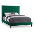 Meridian Furniture Harlie Green Velvet Full Bed