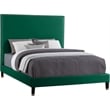 Meridian Furniture Harlie Green Velvet Full Bed