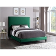 Meridian Furniture Harlie Green Velvet King Bed