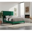 Meridian Furniture Harlie Green Velvet King Bed