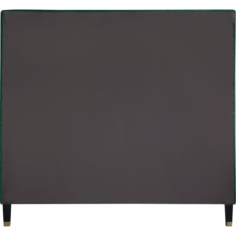 Meridian Furniture Harlie Green Velvet King Bed