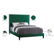 Meridian Furniture Harlie Green Velvet Queen Bed