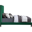 Meridian Furniture Harlie Green Velvet Queen Bed