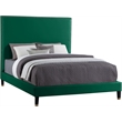Meridian Furniture Harlie Green Velvet Queen Bed