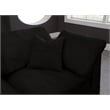 Meridian Furniture Cozy Black Velvet Modular 2 Piece Loveseat