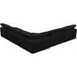 Meridian Furniture Cozy Black Velvet Modular Sectional