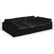Meridian Furniture Cozy Black Velvet Modular Sectional