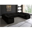 Meridian Furniture Cozy Black Velvet Modular Sectional
