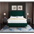 Meridian Furniture Savan Green Velvet Full Bed