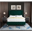 Meridian Furniture Savan Green Velvet Full Bed