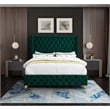 Meridian Furniture Savan Green Velvet King Bed